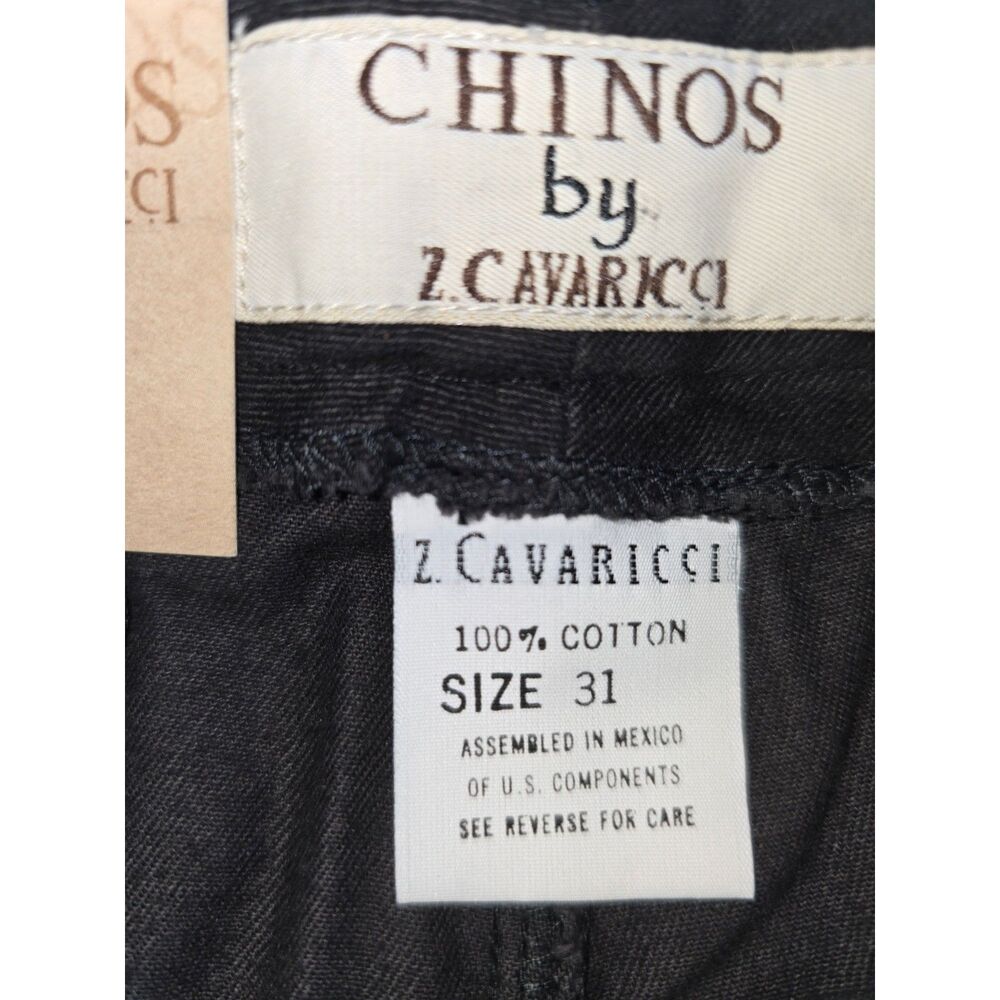 Z. Cavaricci Chino Shorts - Black - Size 31 - Picture 12 of 12